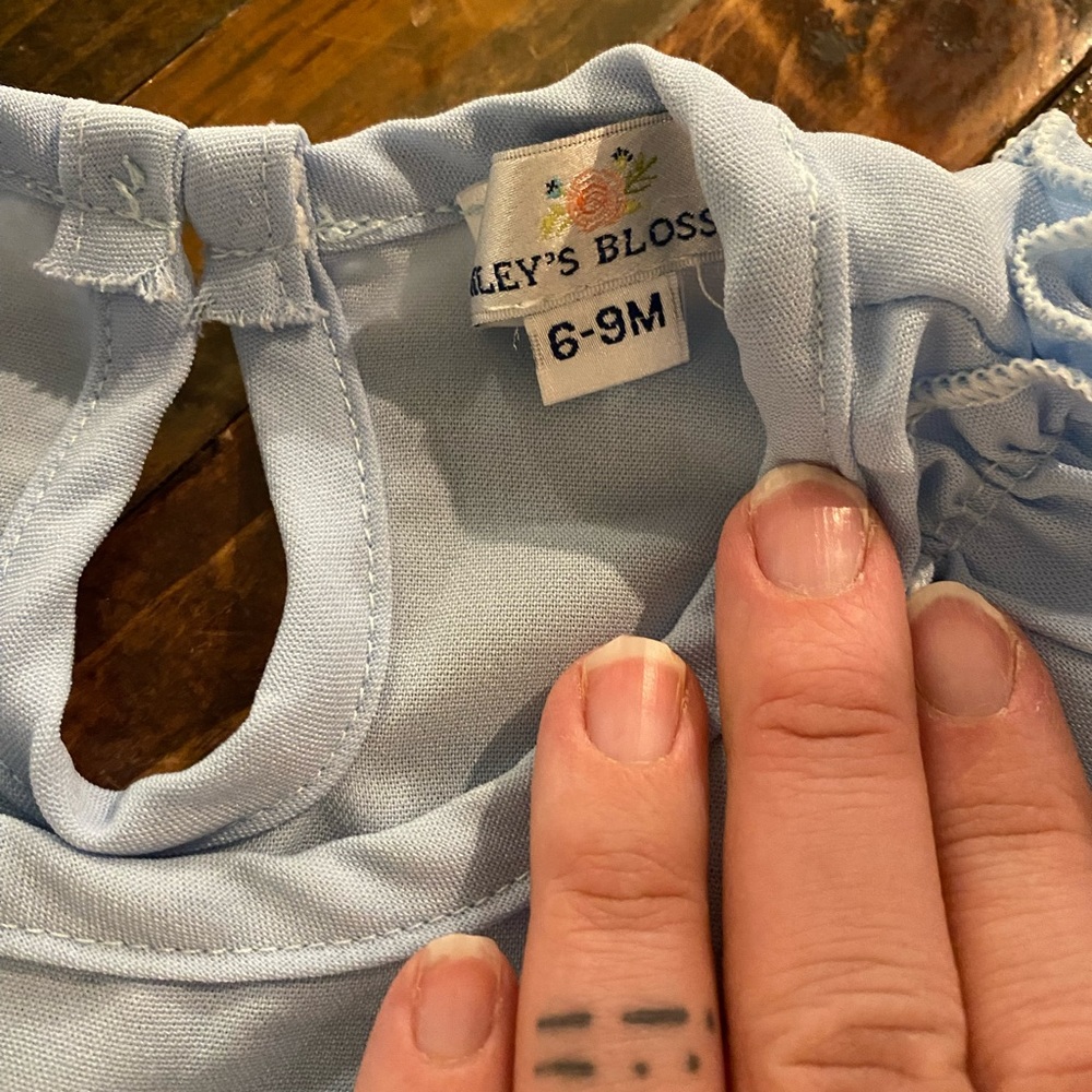 Bailey’s Blossoms blue dress